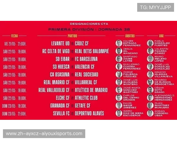 西甲赛程总表完整版：全年每轮对阵安排